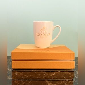 New! Godiva Mug with Metallic Gold Logo